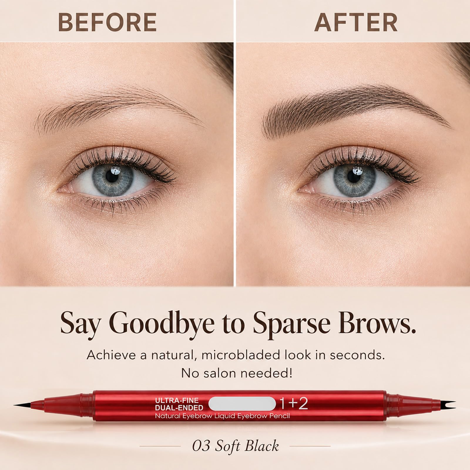 MOOMARTO ink stroke swatch in Soft Black showing smooth hair-like texture