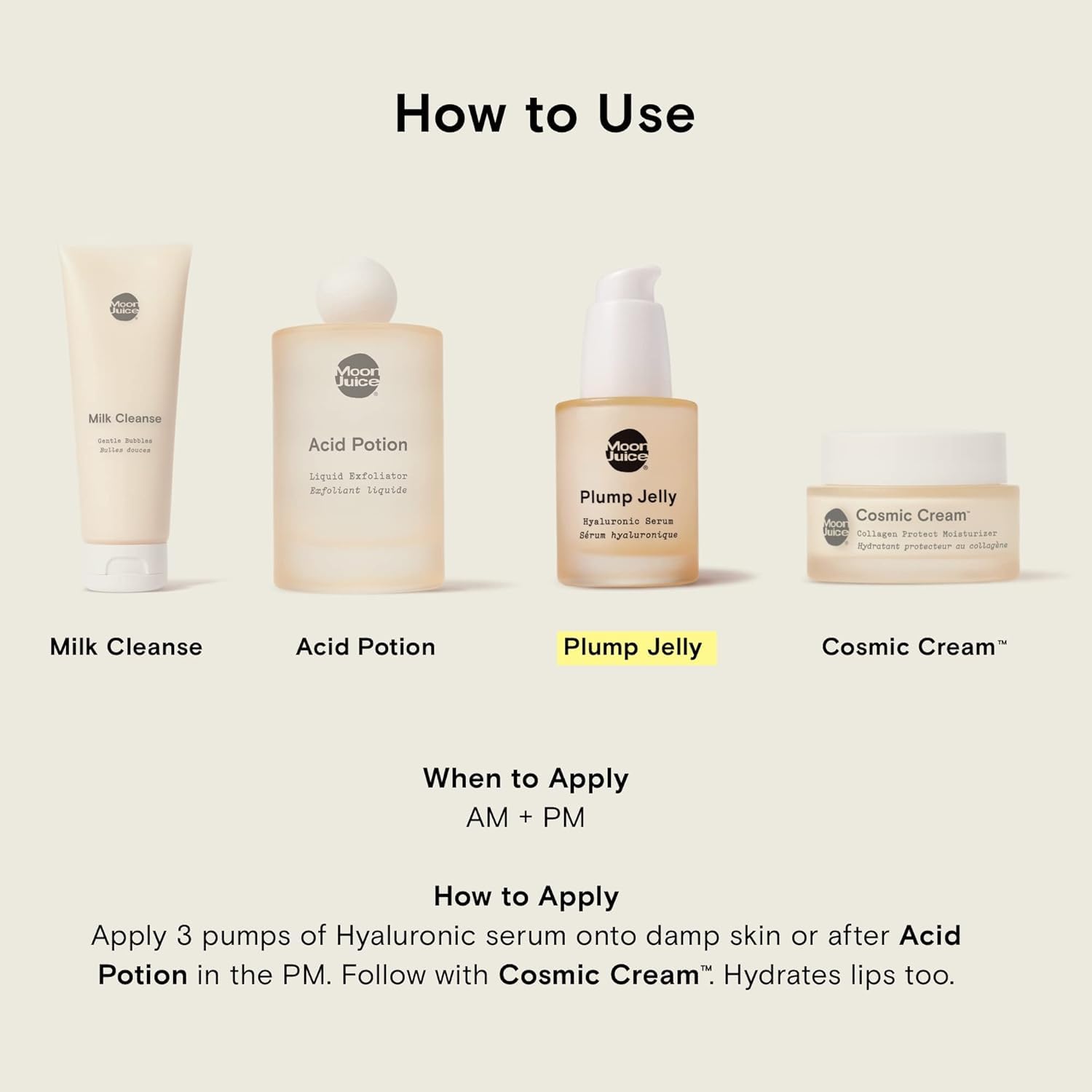 Moon Juice bottle in hand illustrating 1 fl oz size and portability benefit
