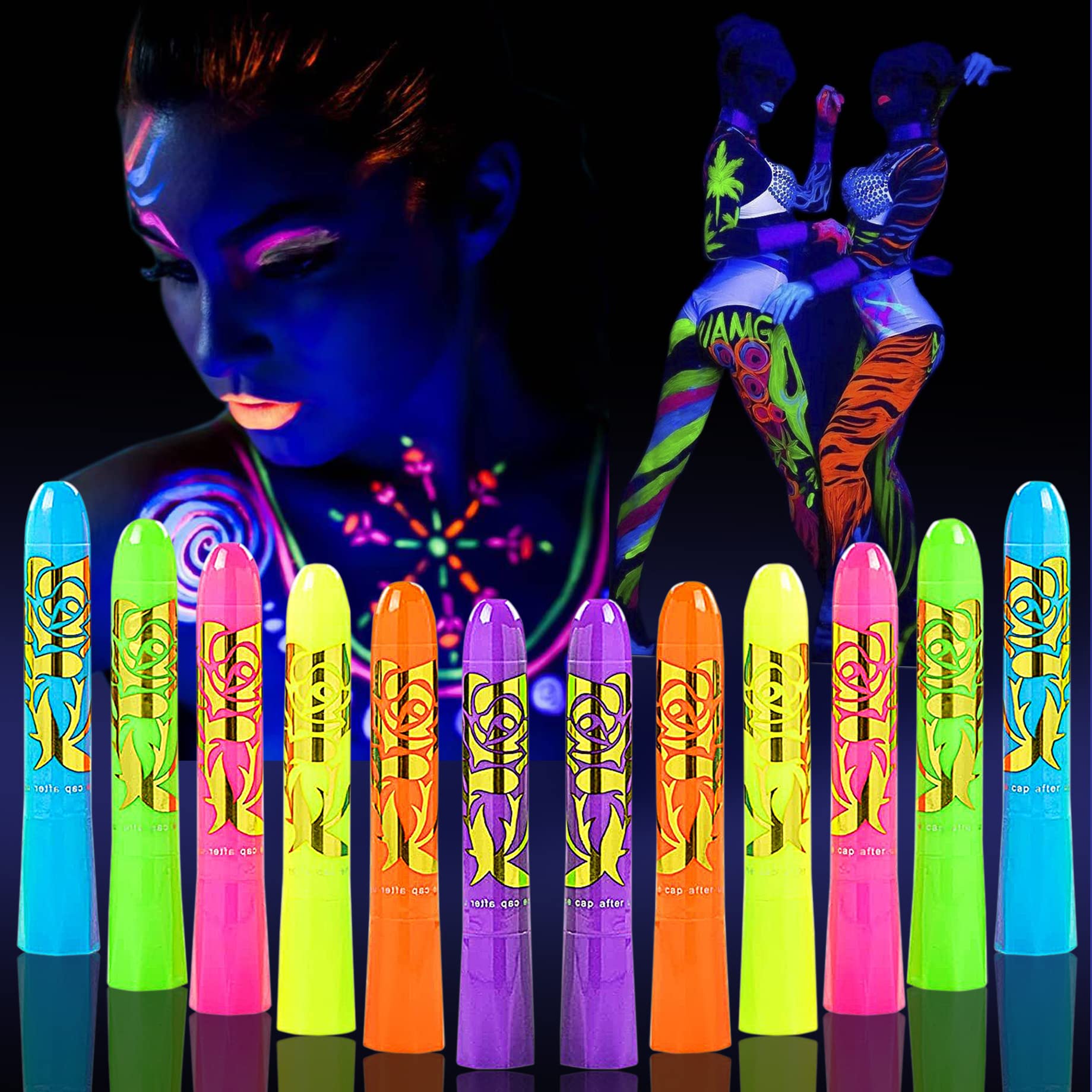 Moonear kit in a festival scene illustrating glowing party makeup