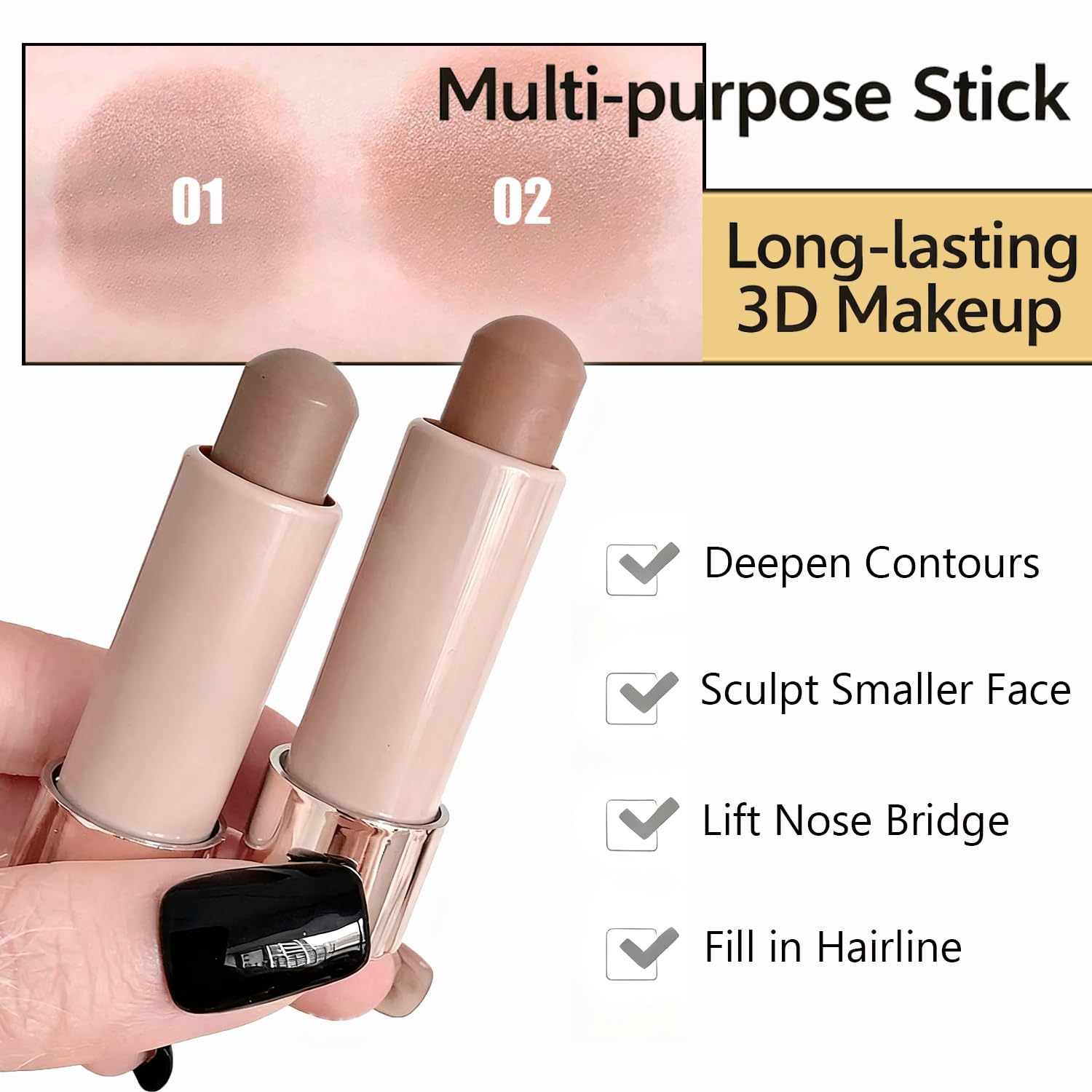 MOONGAZE nose contour close-up showing slim natural shadow and seamless finish