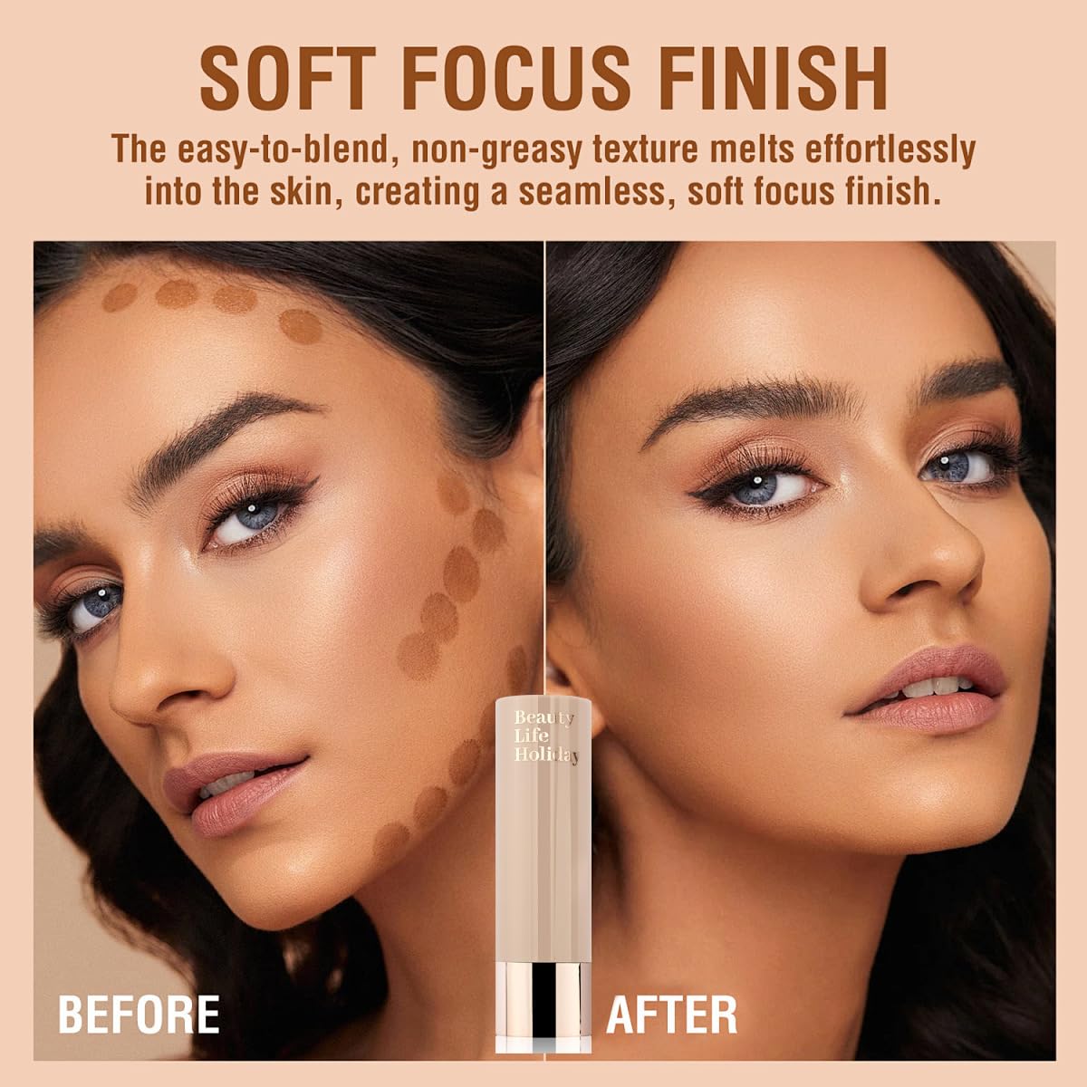 MOONGAZE arm swatches on fair skin displaying cool gray-brown shade payoff