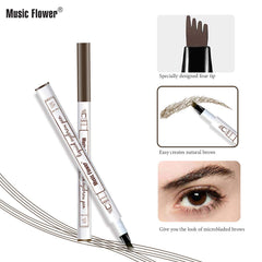 MoonKong precision razor beside pen showing tidy grooming for cleaner brows