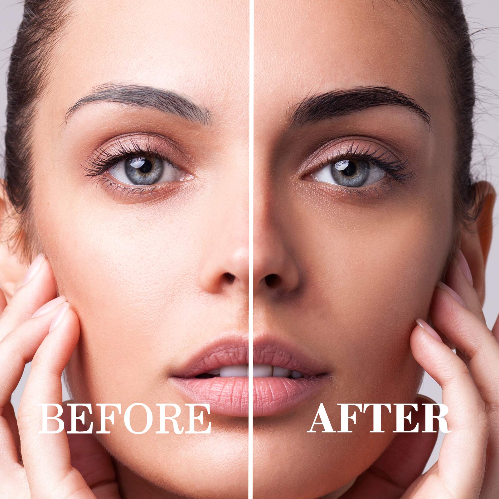 MoonKong three eyebrow stencils laid flat showing quick shaping and consistent results