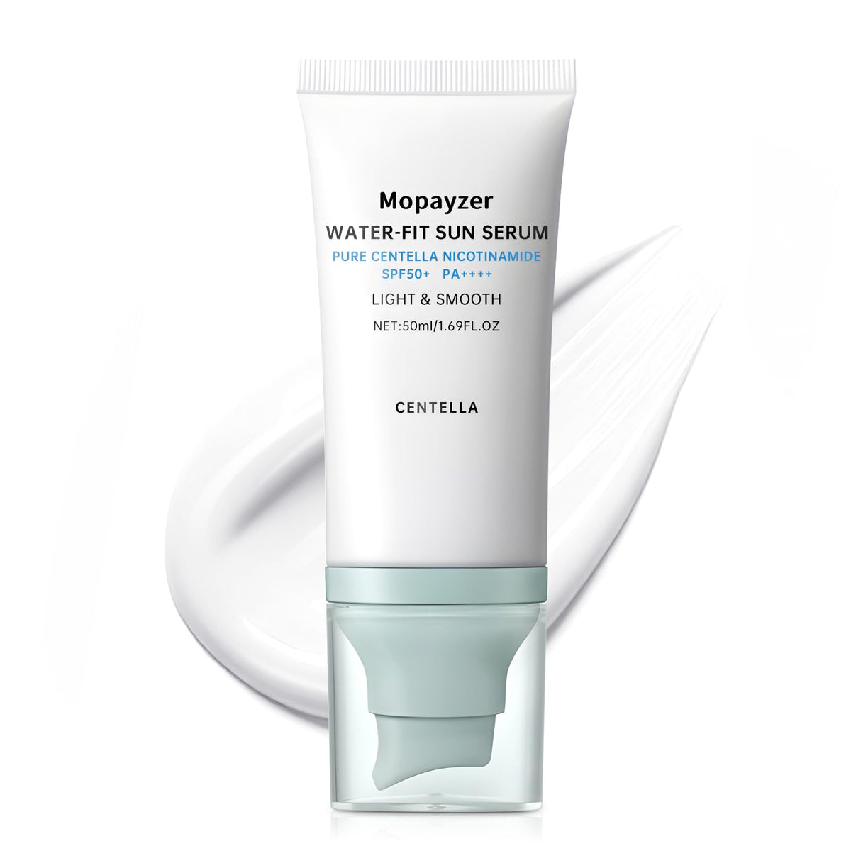 mopayzer front packaging showing SPF 50 for clear protection