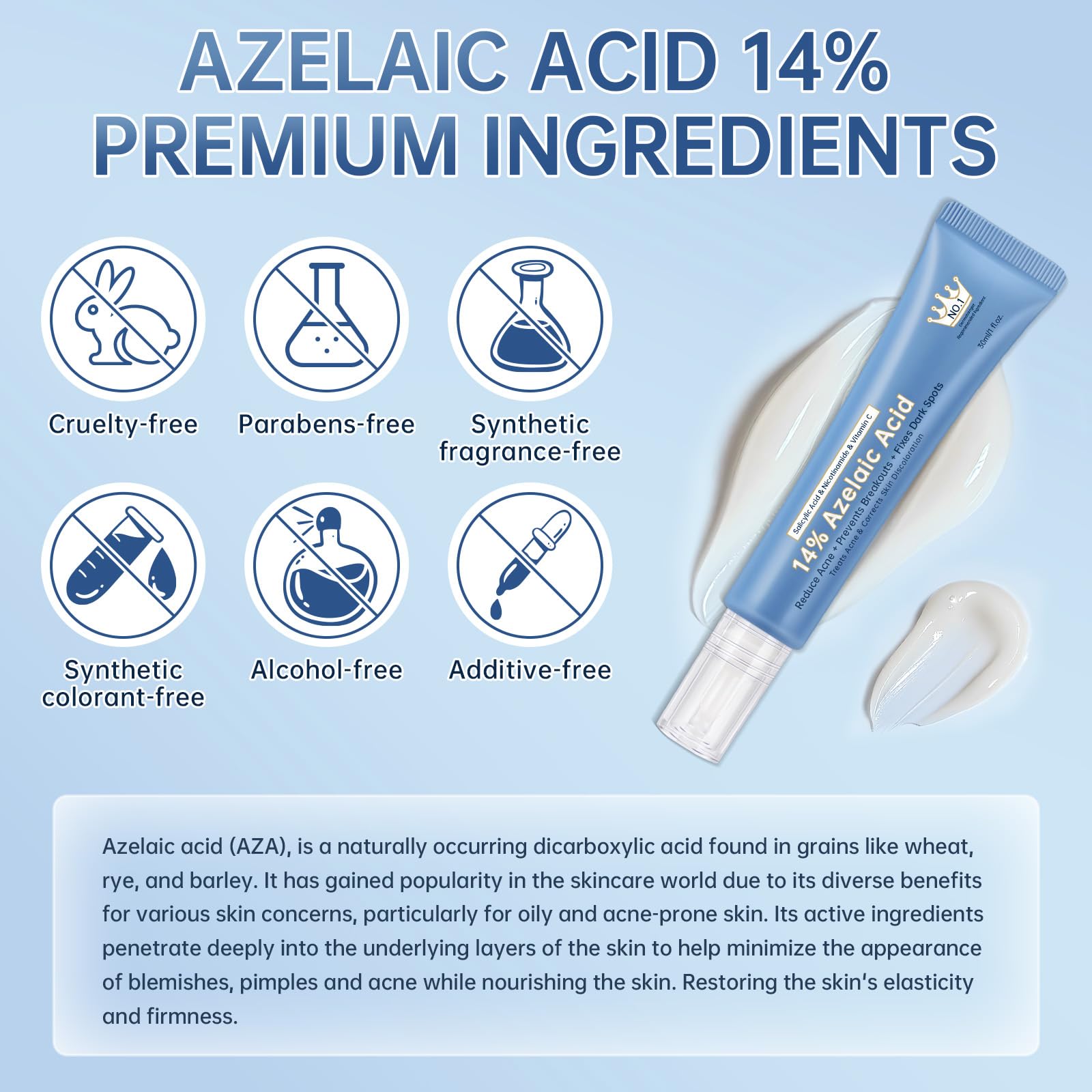 mopayzer applying serum to cheek demonstrating targeted calming benefit
