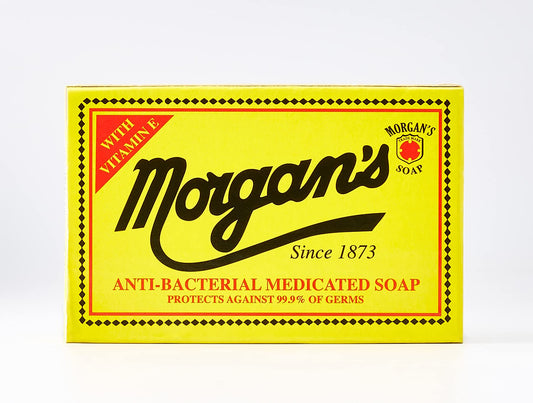 Morgan soap close-up texture and lather demonstrating effective cleansing