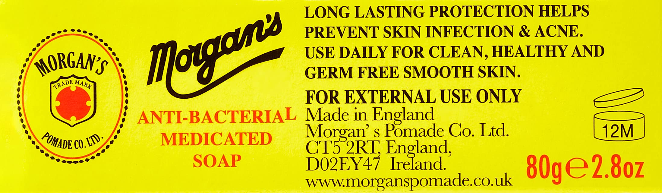 Morgan soap size comparison in hand showing travel-friendly convenience