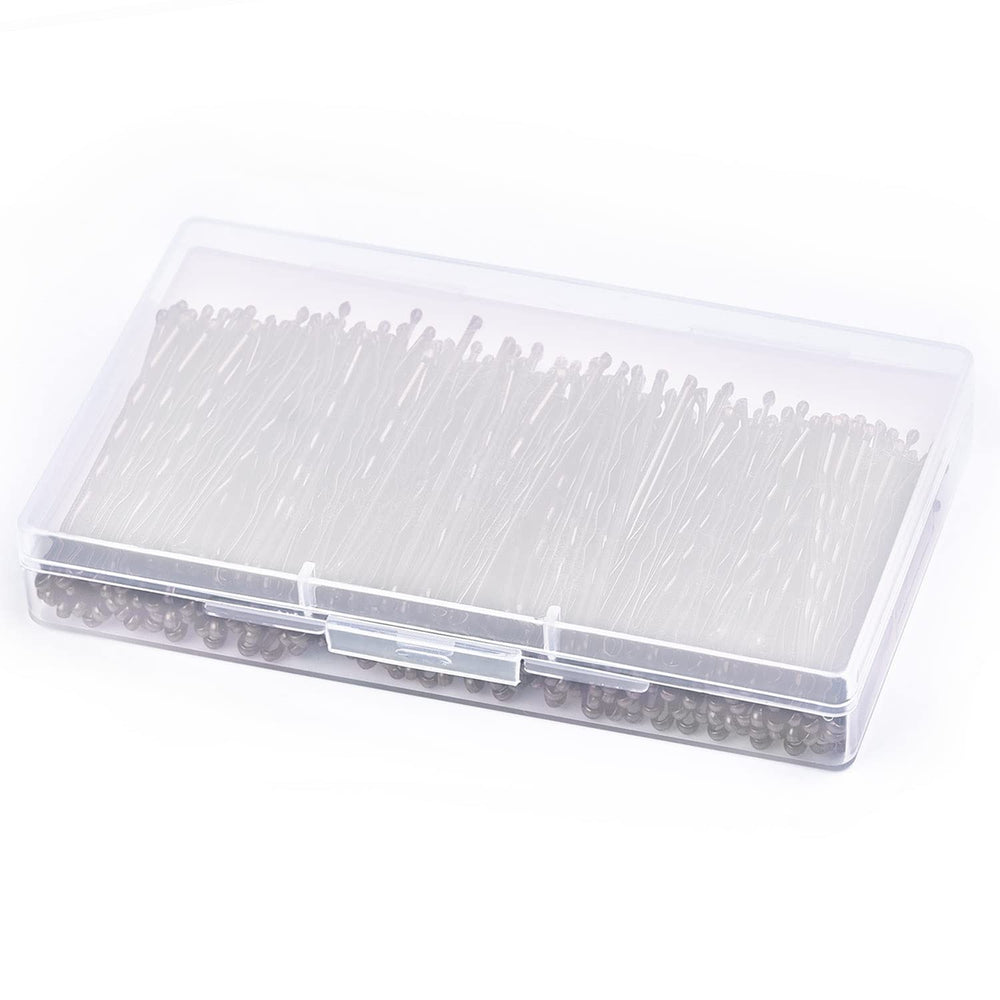 MORGLES clear storage box open with organized pins for easy travel