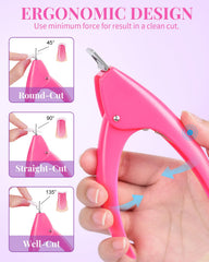 MORGLES clipper and file in use for fast length and shape control
