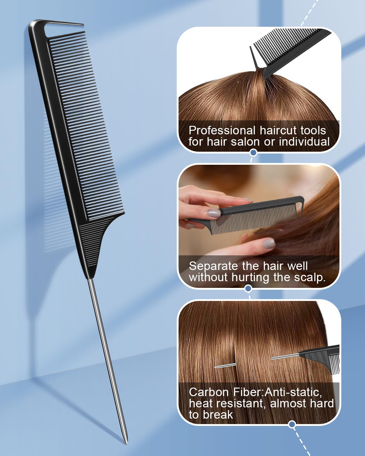 MORGLES clips securing hair rollers in use for long-lasting curl support