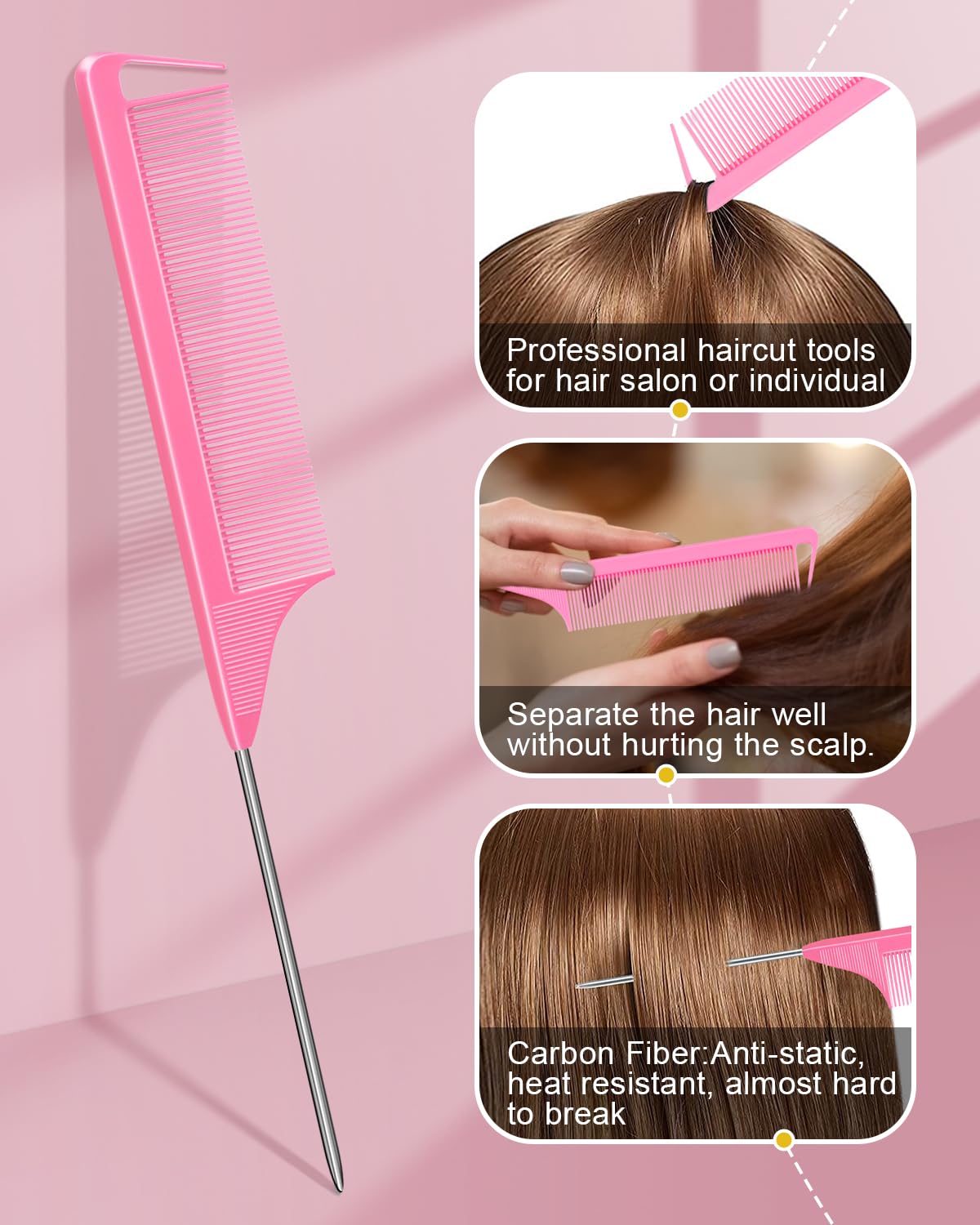 MORGLES clips holding hair during styling demonstrating secure grip benefit