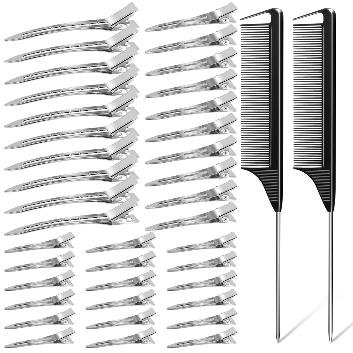 MORGLES front view of full 70PCS clip set showing organizer, benefit: complete kit