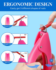MORGLES applying clear tip with glue demonstrating secure adhesion and quick application