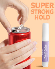 MORGLES kit tools and glues displayed for complete at-home manicure benefit