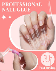 MORGLES dramatic manicure lifestyle shot highlighting finished long nails