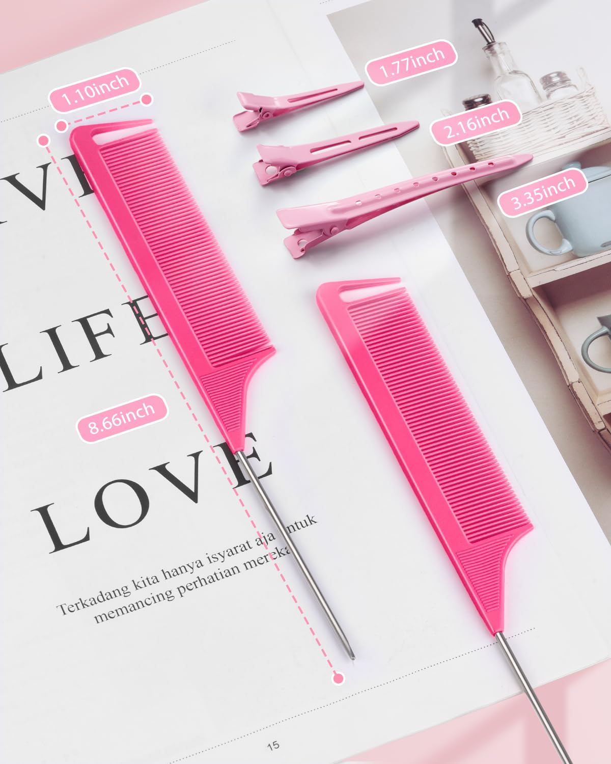 MORGLES clips in a styling station delivering salon-ready sectioning benefits
