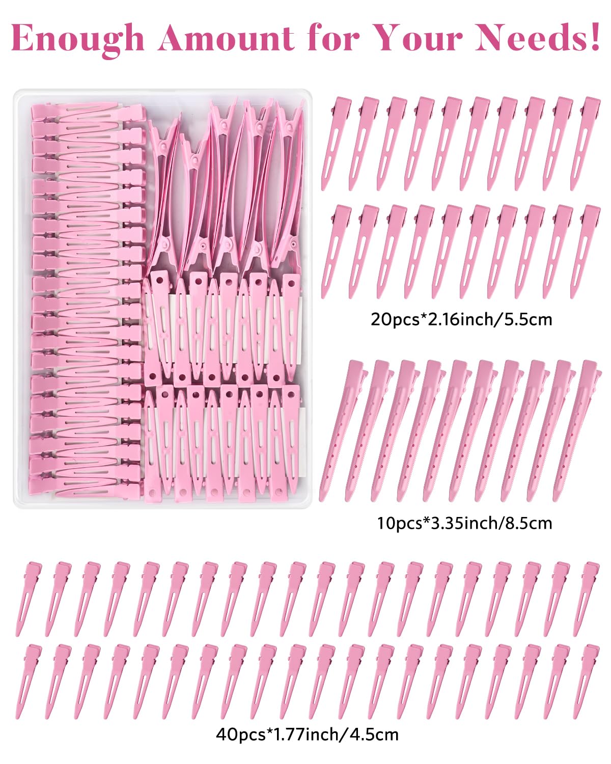 MORGLES clips held in stylist hands demonstrating firm, no-slip hold