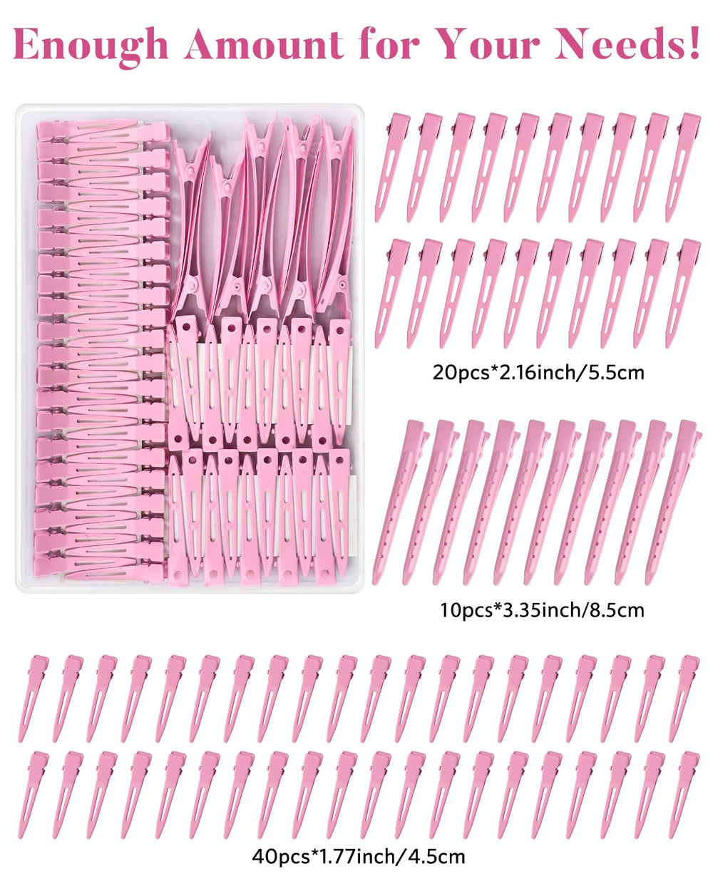 MORGLES clips held in stylist hands demonstrating firm, no-slip hold