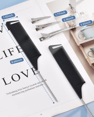 MORGLES hand holding clips to show size and easy handling for faster styling