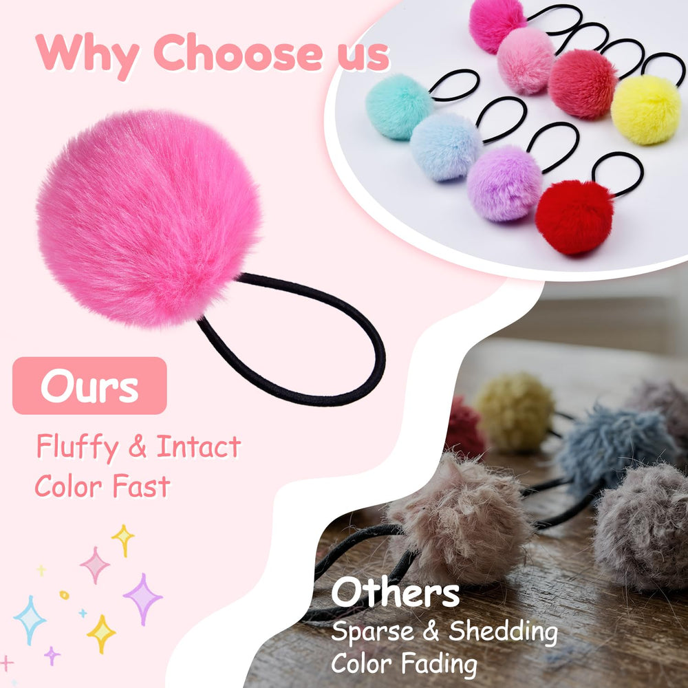 MORGLES pom pom next to coin for size comparison, clear 2-inch scale