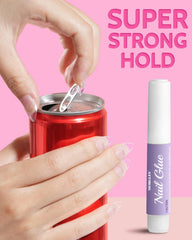 MORGLES included glues, files, scraper and cuticle fork displayed for complete manicure