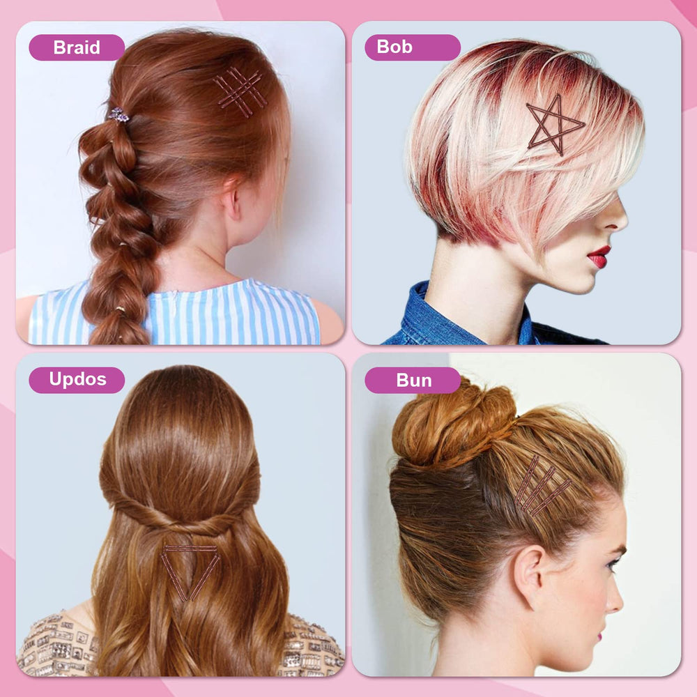 MORGLES used securing a bun, provides discreet hold for up-dos