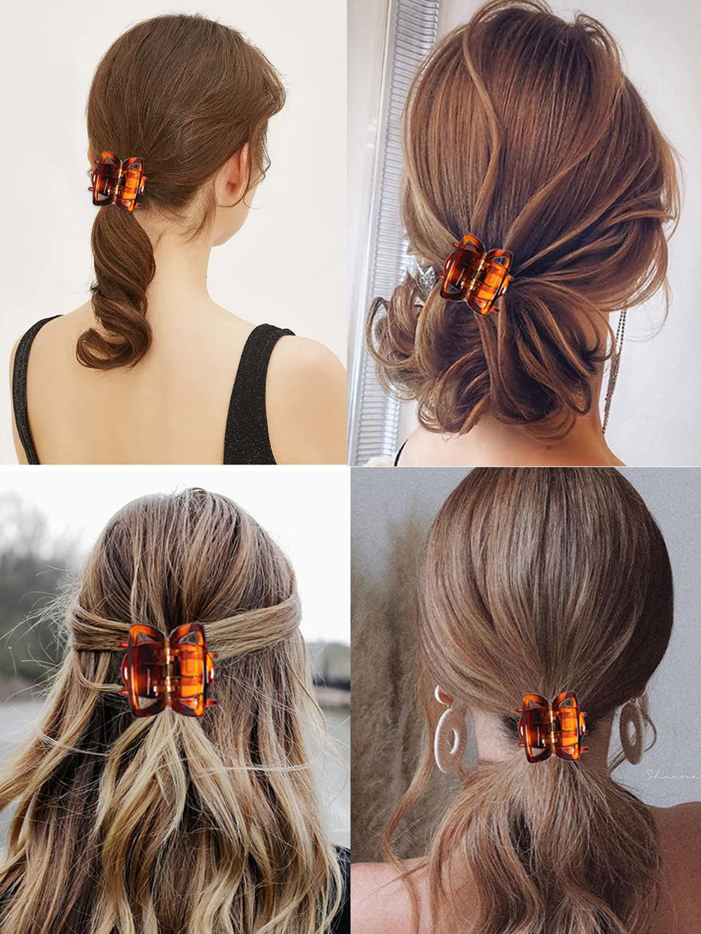 Morhom in use half-up style demonstrating easy quick styling