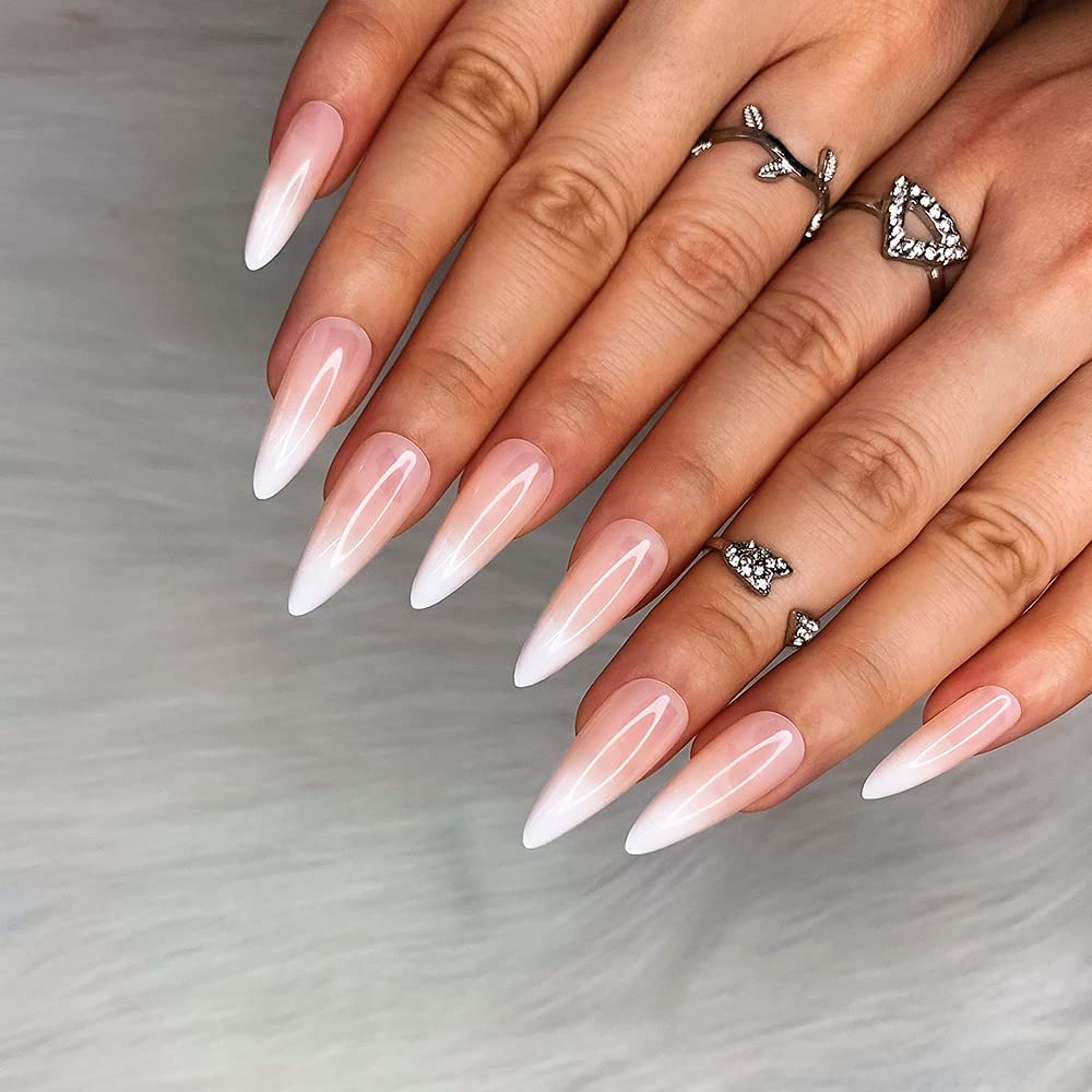 morily front packaging showing matte French-ombre nails and tools, convenient kit