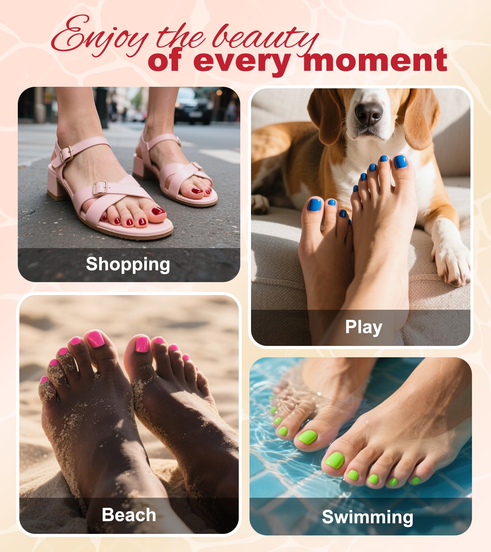 morily lifestyle sandal shot showing polished toes and a summer-ready look
