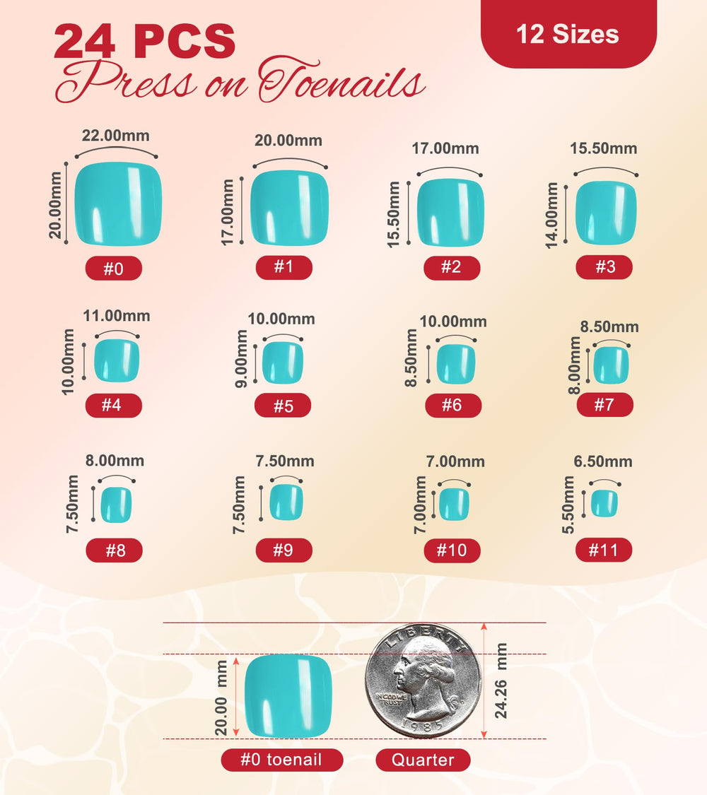 morily size array displayed to show 12 sizes for precise toe fit