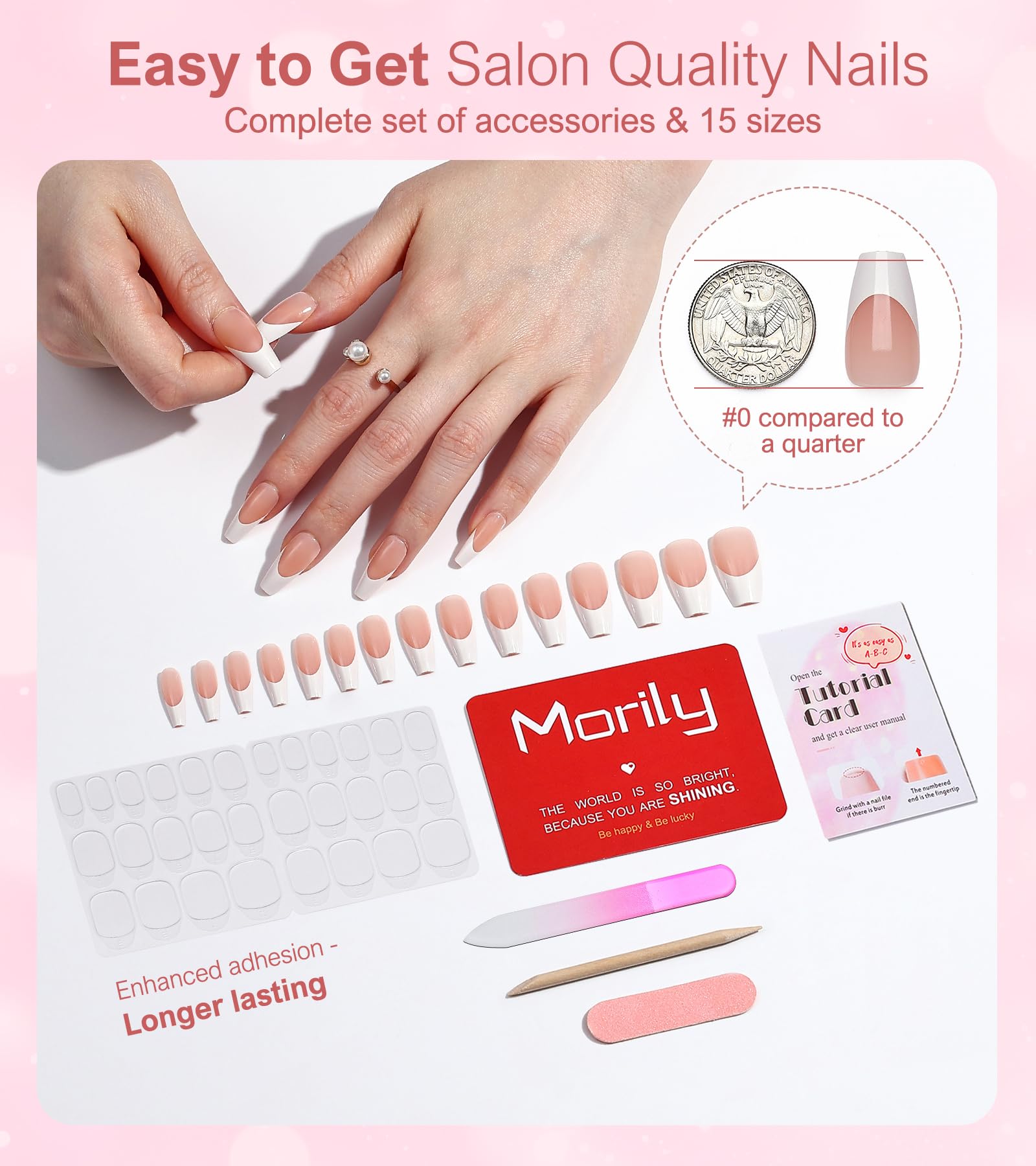 morily nail sizes on hand for size-matching and custom fit