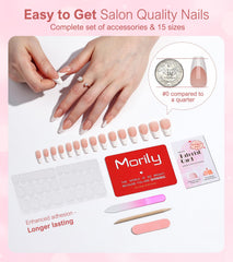 morily nail sizes on hand for size-matching and custom fit