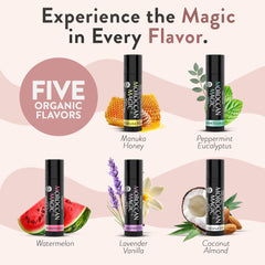 Moroccan Magic five-balm array laid out to show the variety and easy selection