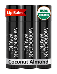 Moroccan Magic front packaging showing coconut almond scent and benefits