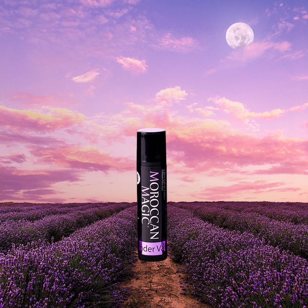 Moroccan Magic travel pouch with balm highlighting on-the-go protection
