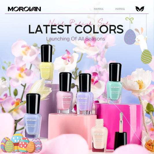 Morovan bottle close-up with brush demonstrating smooth application benefit
