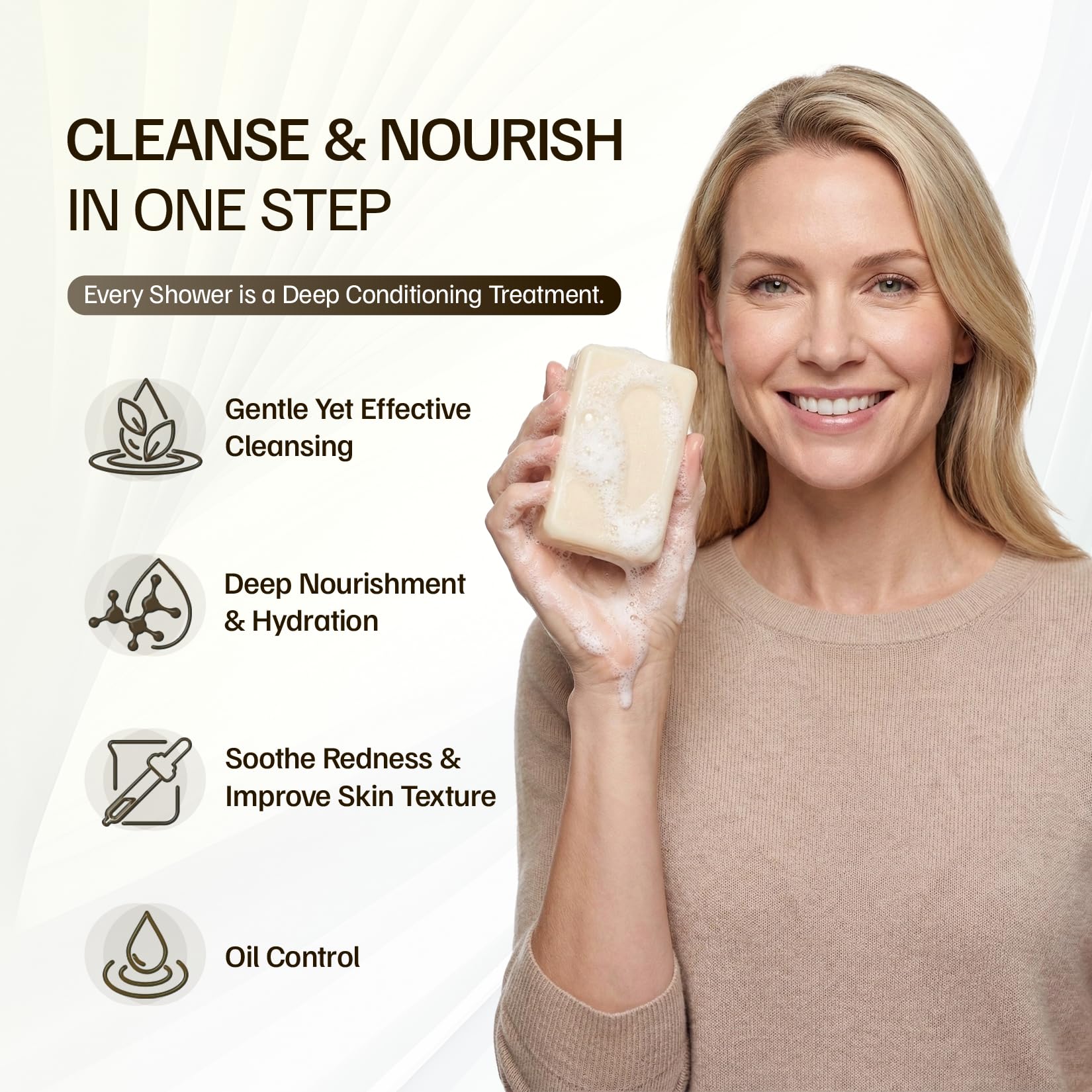 Morovan close-up of soap texture highlighting creamy lather and moisturizing feel