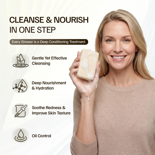 Morovan close-up of soap texture highlighting creamy lather and moisturizing feel