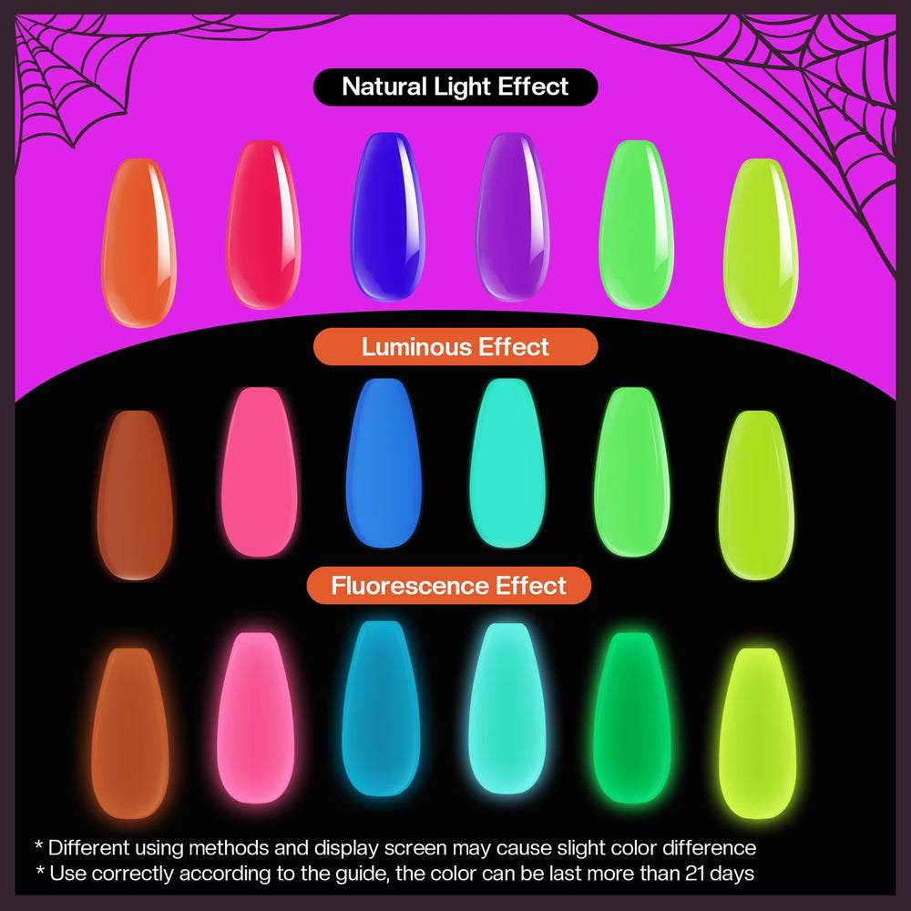 Morovan color swatches on nail wheels displaying daytime neon pigmentation