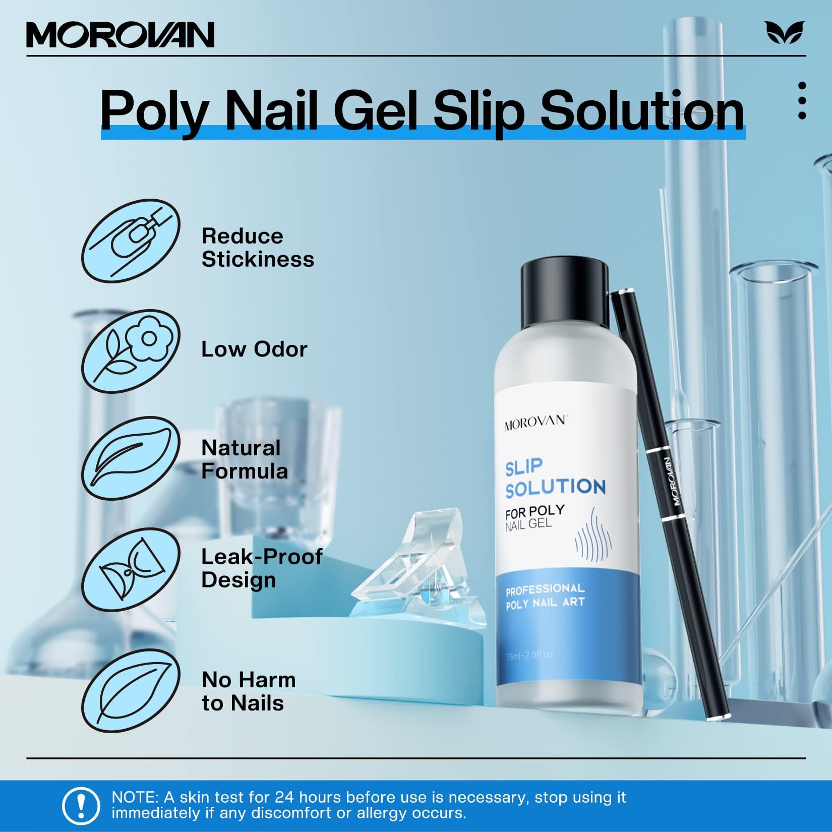 Morovan dual-ended brush close-up for smooth PolyGel sculpting