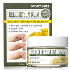 Morovan front jar showing label and nourishing balm benefits