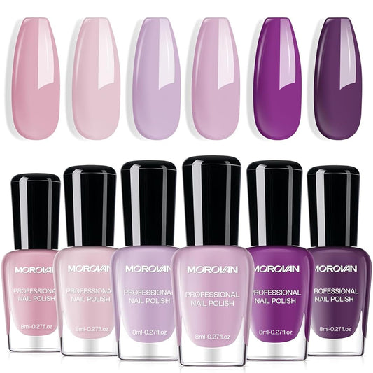 Morovan front packaging lilac set showing full kit and color range for styling