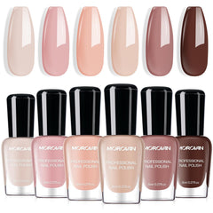 Morovan front packaging showing six nude shades and glossy finish benefit