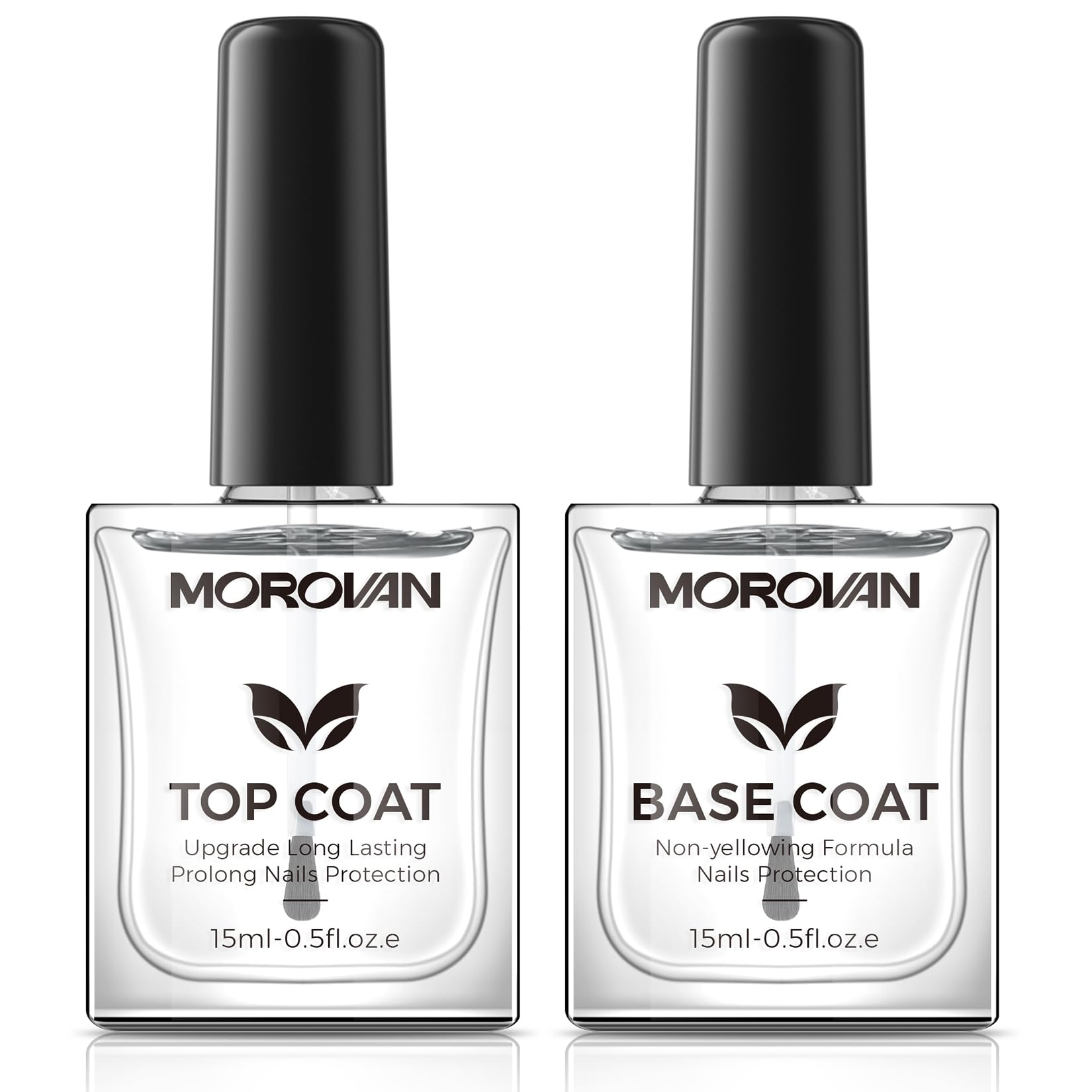 Morovan front packaging showing two clear bottles and label for easy identification