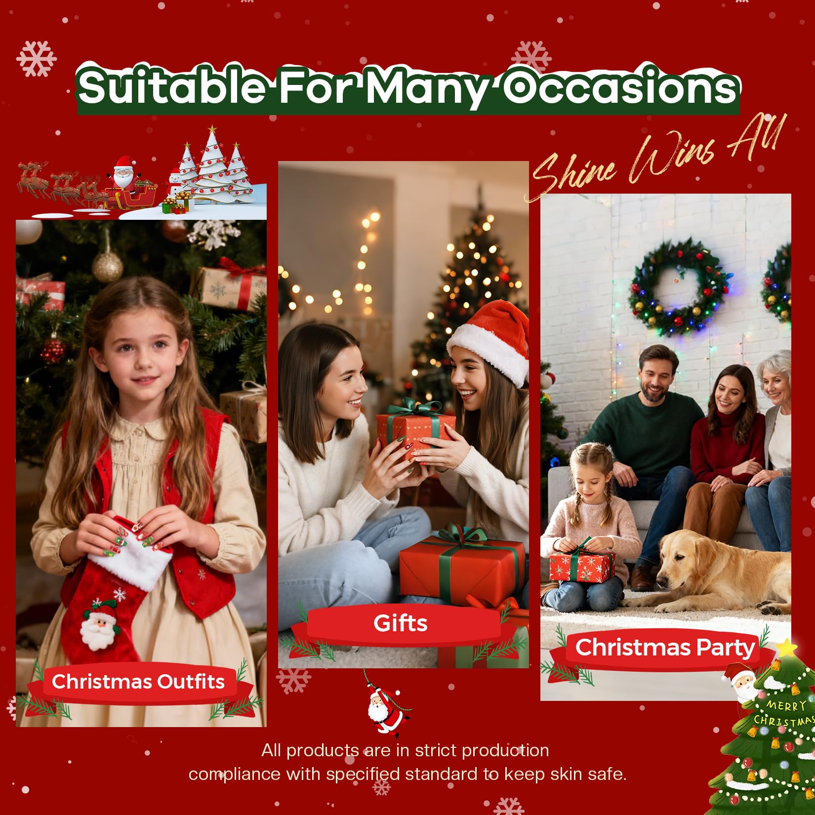 Morovan gift box lifestyle scene with ribbons and ornaments, ideal holiday present
