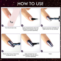 Morovan glitter polish reflecting light to show holographic depth benefit