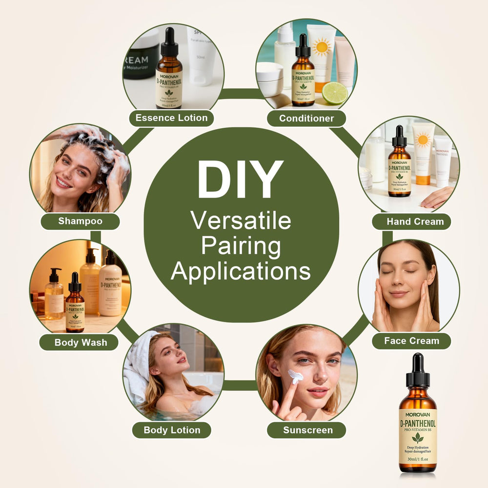 Morovan applied to hair mid-lengths showing improved manageability and reduced frizz