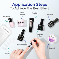 Morovan used in salon on client nails demonstrating longer wear