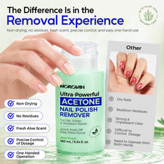 Nails after removal close-up showing Morovan smoother finish