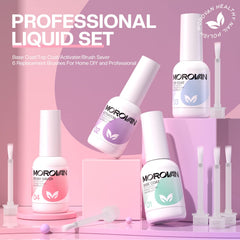 Morovan lifestyle manicure image of finished nails showing durable salon-style gloss